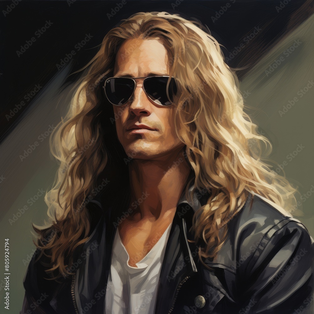Stylish blonde woman with sunglasses Stylish blonde woman with sunglasses