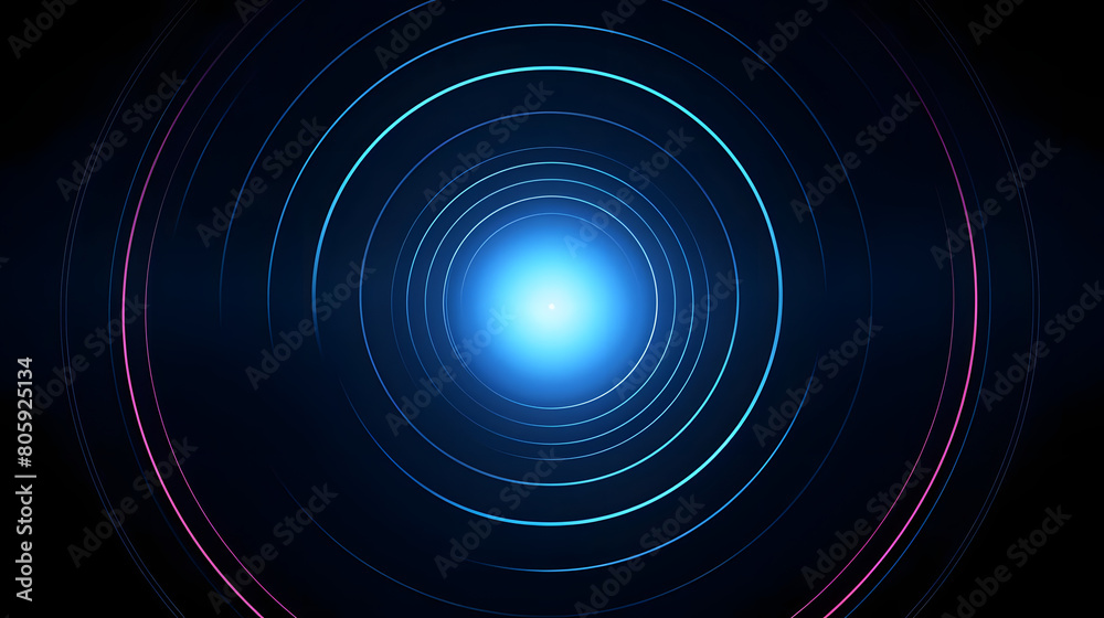 concentric rings minimalistic simple technology background