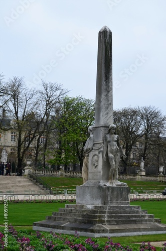 Paris  France 03.25.2017  Luxembourg Palace and park in Paris  the Jardin du Luxembourg