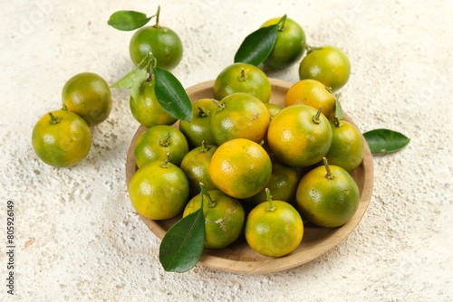 Calamansi orange ( citrus microcarpa), also known as lemon cui or jeruk kunci.