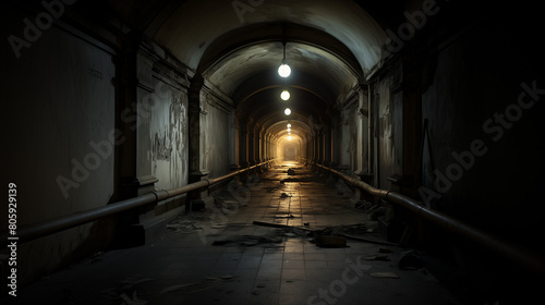 Vieux couloir abandonner 