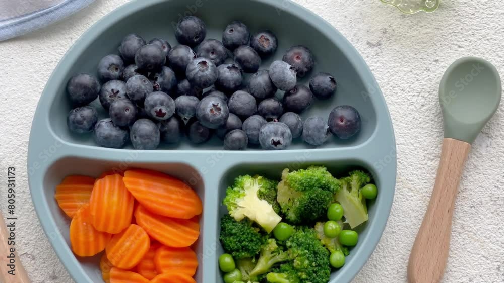 Healthy baby food in bowl Healthy baby food in bowl