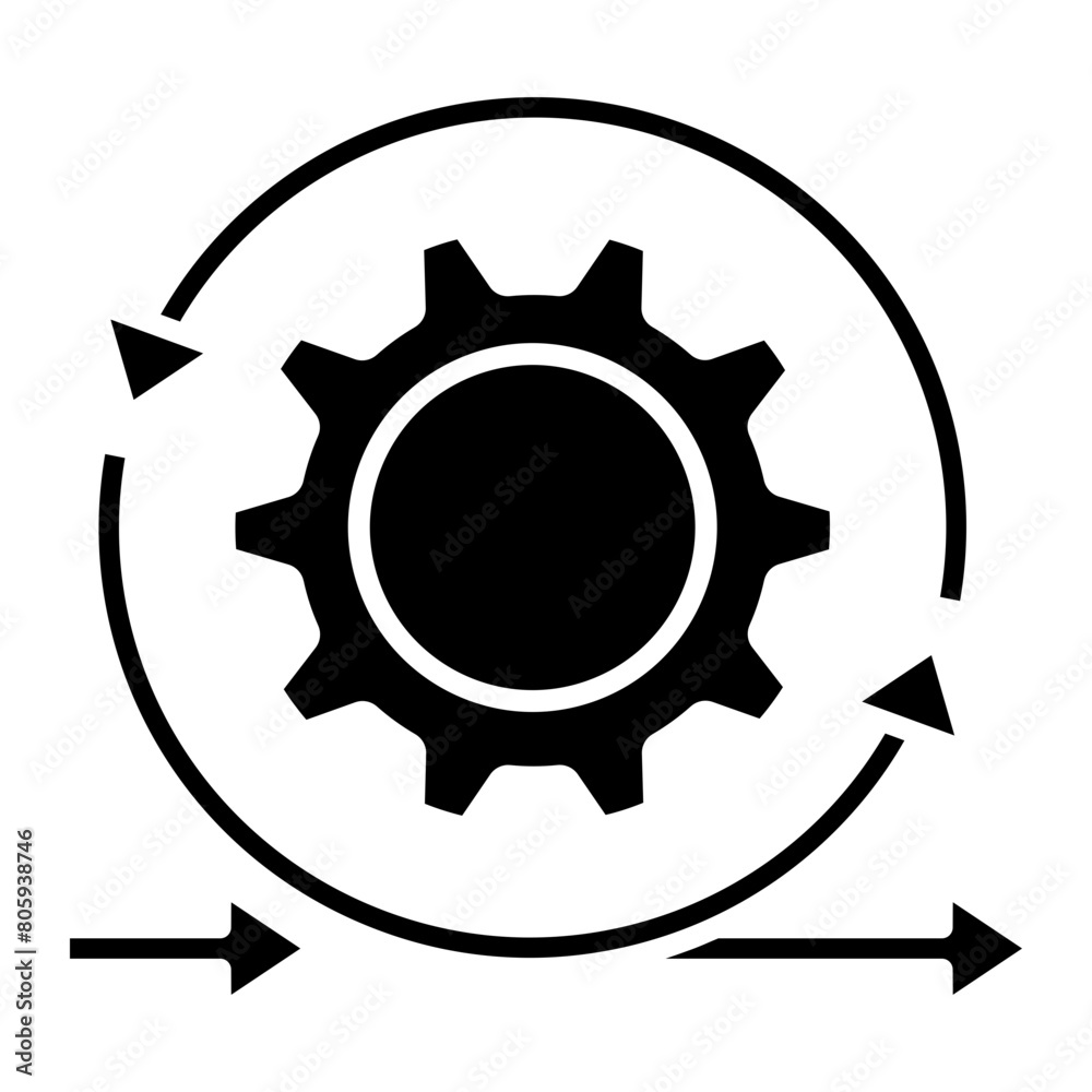 black solid icon, symbol of Human resources development black solid icon, symbol of Human resources development