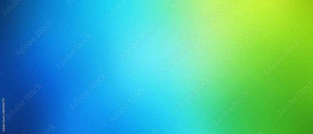 Fototapeta premium blue and green gradient abstract background with noise texture