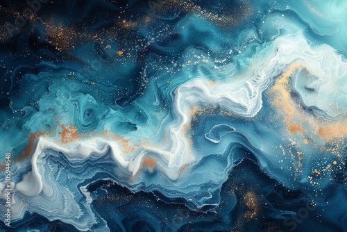 abstract background in colors and patterns for World Oceans Day