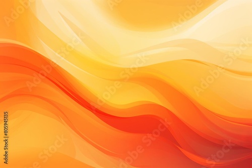 A bright orange background with a wavy line