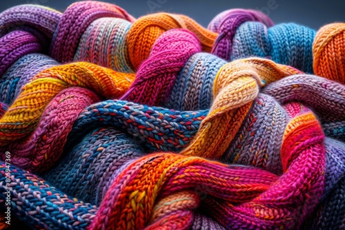 abstract background in colors and patterns for World Knitting Day