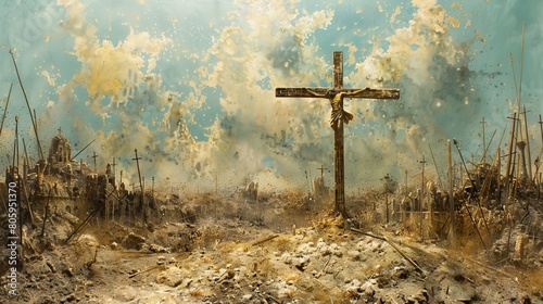 The Broken Cross: The Crucifixion and Resurrection photo