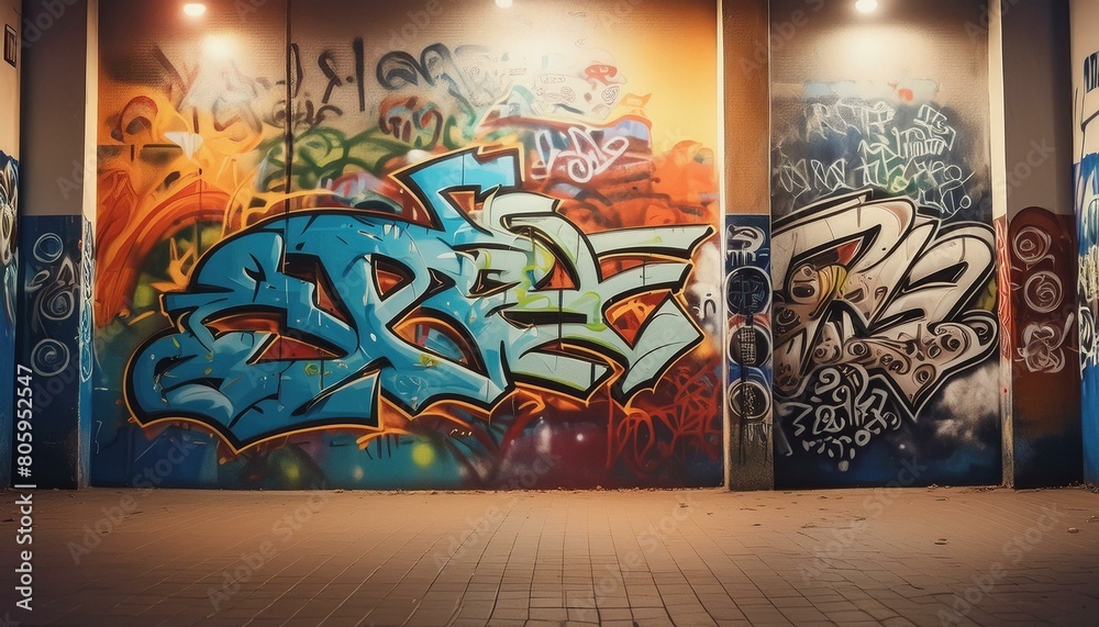 abstract graffiti wall background, illustrating the raw energy of street art. abstract graffiti wall background, illustrating the raw energy of street art.