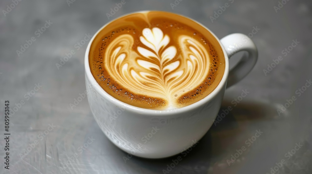 This is a picture of Latte Art on top of Hot Capuccino. Latte art is the design you see on top of (typically) drinks like lattes, chocolate, cappuccinos, and similar milk-and-espresso beverages. This is a picture of Latte Art on top of Hot Capuccino. Latte art is the design you see on top of (typically) drinks like lattes, chocolate, cappuccinos, and similar milk-and-espresso beverages.