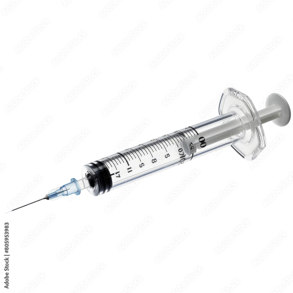 Medical Syringe Isolated on Black Background
Medical Syringe Isolated on Black Background