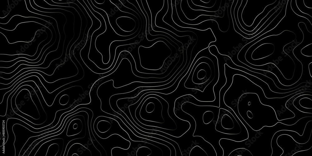 Dark background abstract topology gradient lines vector