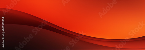 Orange, red and black color gradient wave background.