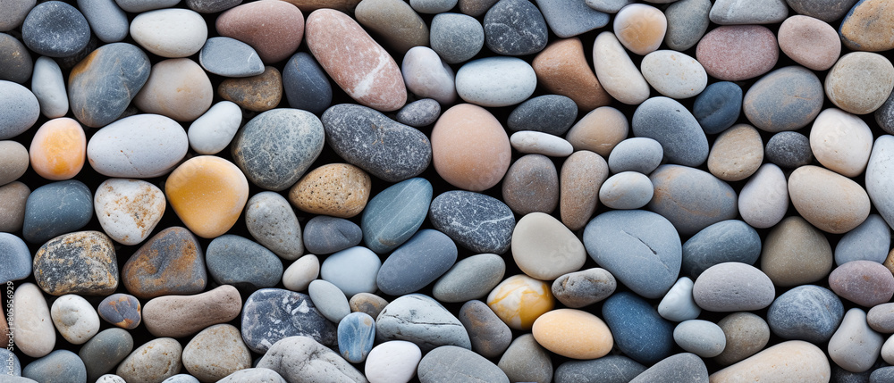 Pebbles or small stones on a beach texture background. Pebbles or small stones on a beach texture background.