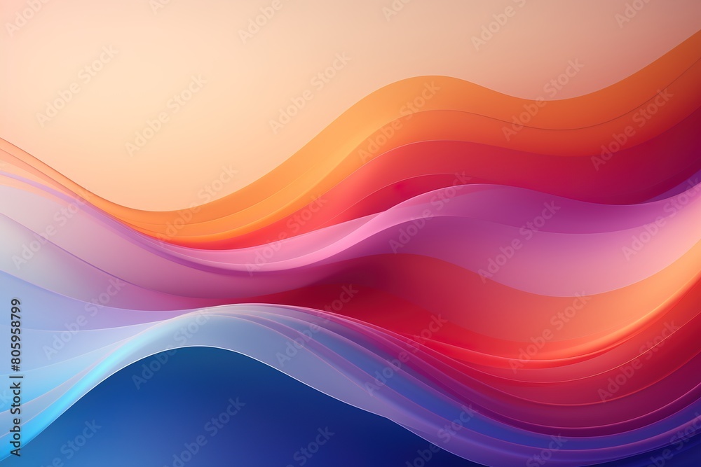 A colorful wave with a red stripe on the left and a yellow stripe on the right A colorful wave with a red stripe on the left and a yellow stripe on the right
