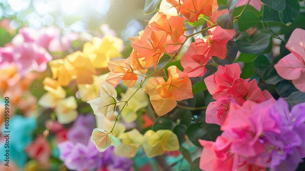Colorful flowers background Colorful flowers background