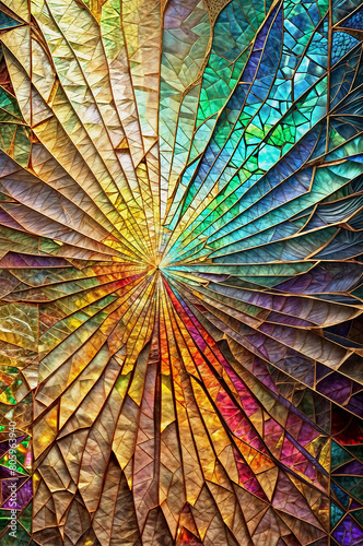 A colorful artwork made up of various colorful shapes - Generative AI 