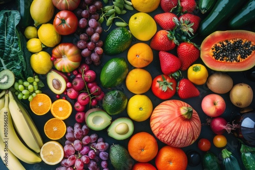 Colorful Produce. Enjoy a Variety of Fresh Fruits and Vegetables for a Healthy Lifestyle