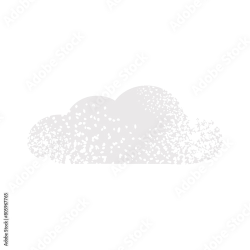 Air fluffy cloud isolated on white background. 