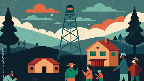 The local residents could no longer ignore the palpable sense of dread that surrounded the scareering broadcast tower its presence looming over their.