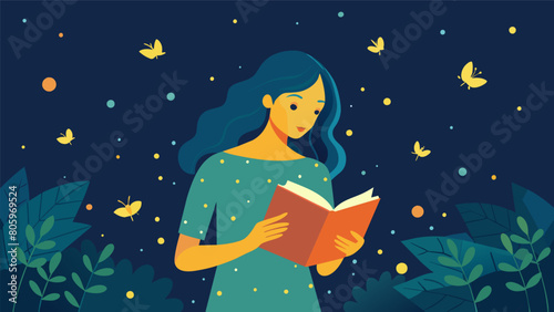 As the fireflies danced around her she absorbed the timeless wisdom of To Kill a Mockingbird..