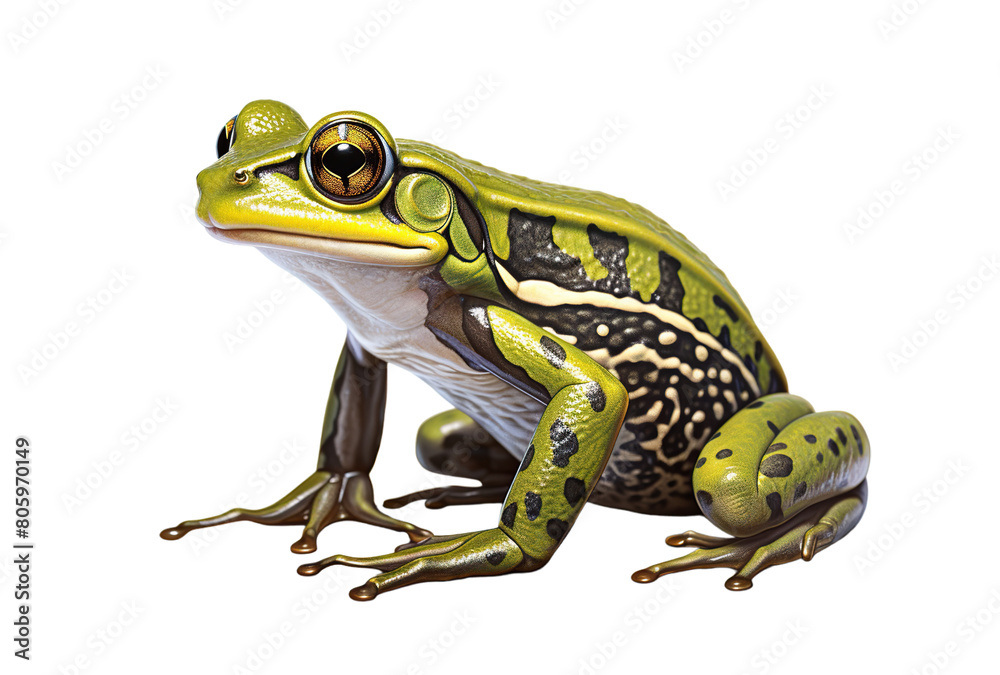 Obraz premium Frog Isolated on White Background