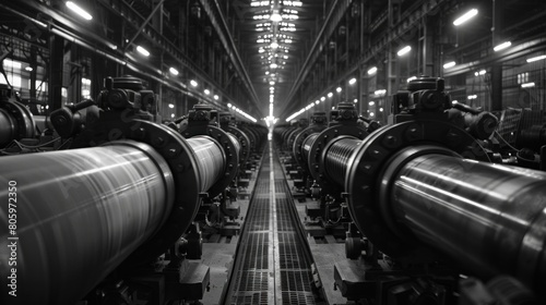 Machines hum, silent symphony. photo