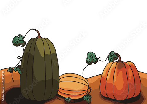 illustration of a pumpkin
