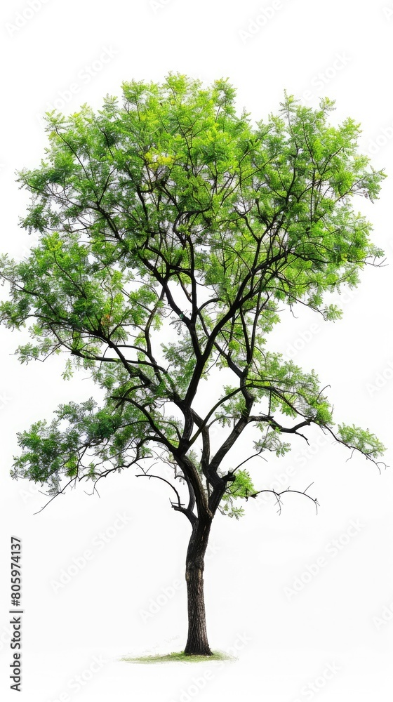 Serene Green Tree Illustration Serene Green Tree Illustration