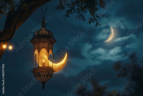 beautiful Holy ramadan kareem moon month of fasting for muslims  © rishab verma