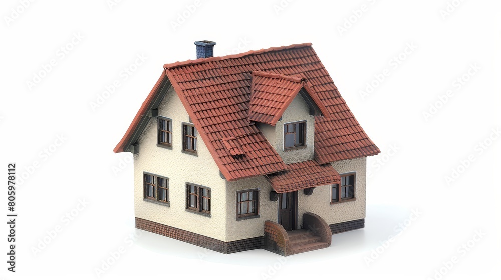 House model isolated on a white background