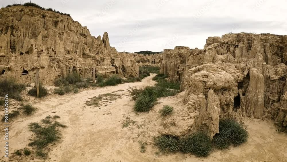 natural sculptures at Aguarales de Valdemilaz, Valpalmas, comarca of Cinco Villas, province of Zaragoza, Aragon, Spain natural sculptures at Aguarales de Valdemilaz, Valpalmas, comarca of Cinco Villas, province of Zaragoza, Aragon, Spain