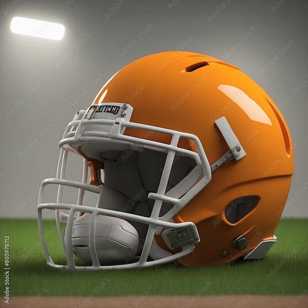 Fototapeta premium Football Helm. Generative AI Technologie