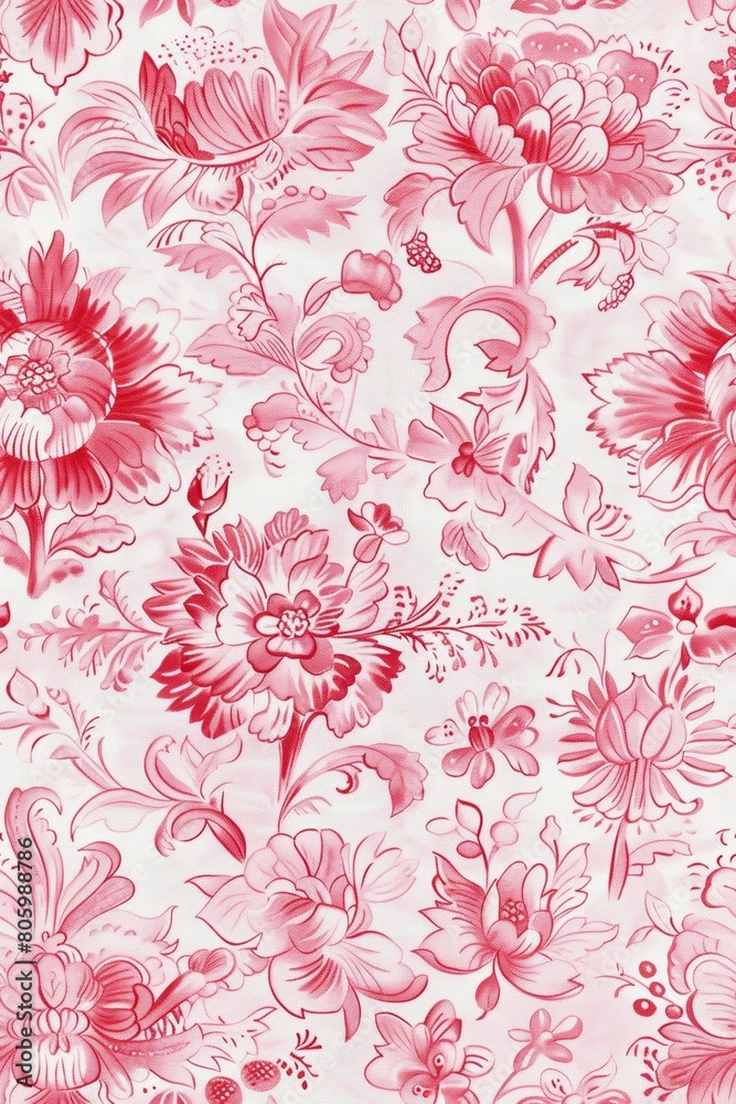 Watercolor Seamless pattern with pink and white Watercolor Seamless pattern with pink and white