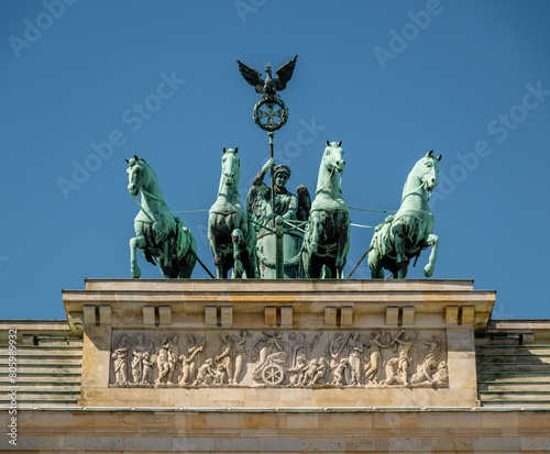 Berlin Brandenburg Gate. Historic germany architektur and point of interest photo