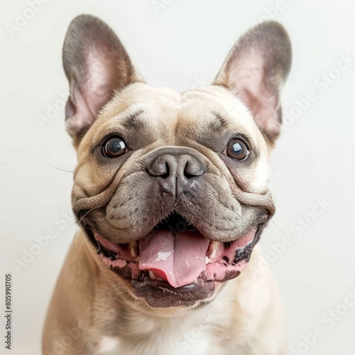 a french bull dogs in white background © MOVE STUDIO