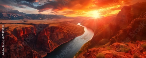 orange river, beautiful panoramic view