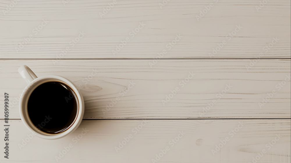 Coffee Indulgence Hot Caffeine Fix in White Mug, Generative Ai Coffee Indulgence Hot Caffeine Fix in White Mug, Generative Ai