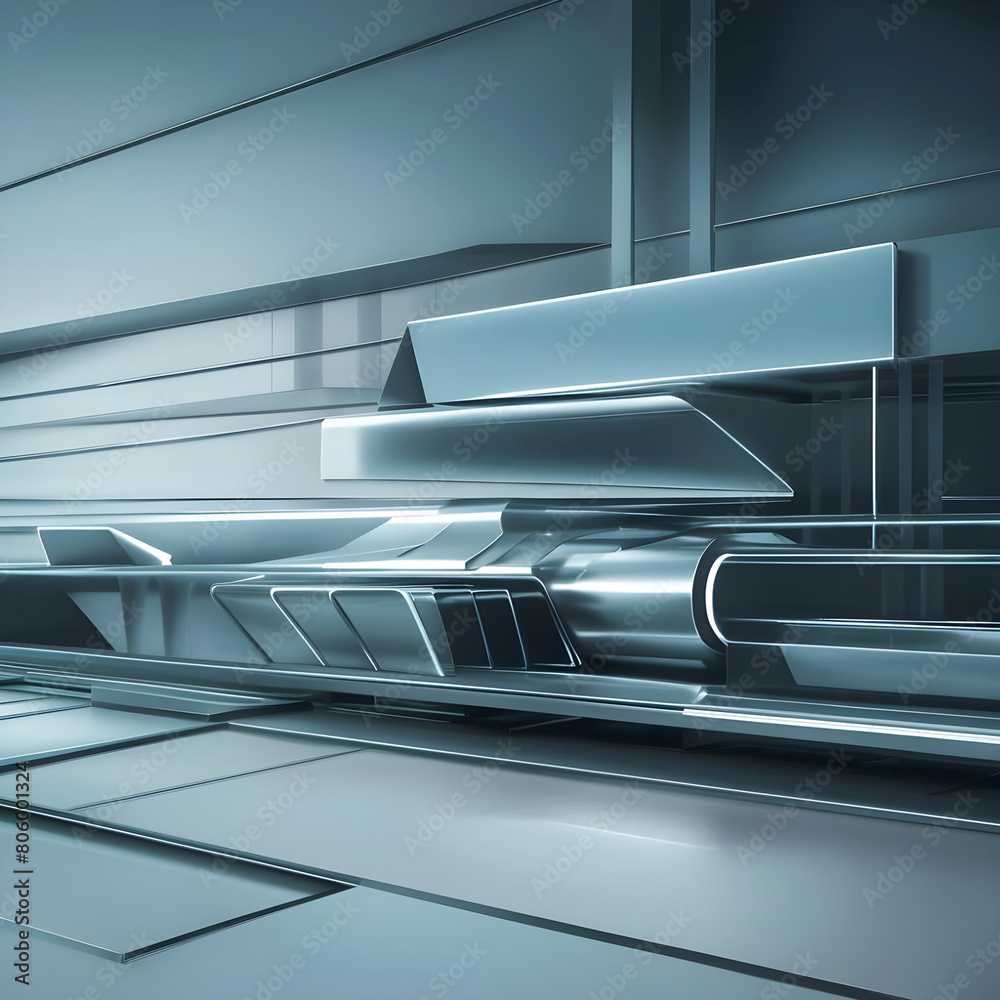 Obraz premium escalator in a modern building