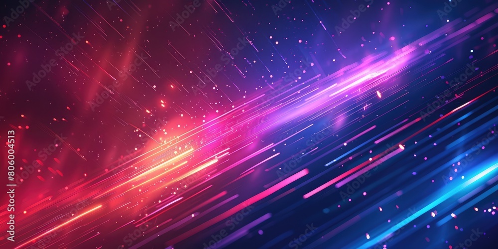 Obraz premium a colorful abstract background with lines and stars