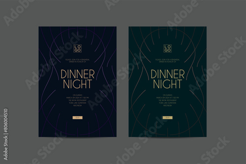 Elegant Dinner Night invitation