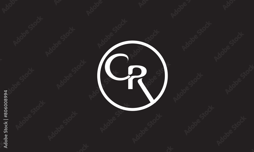 CR, RC, C, R Abstract Letters Logo Monogram CR, RC, C, R Abstract Letters Logo Monogram