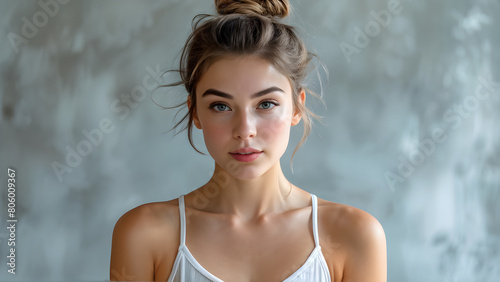 Graceful Pixie Cut for Ballet Performer, Elegant Pixie Hairstyle on Beautiful Ballerina, Stunning Pixie Cut Look for White Ballet Dancer, Beauty in Motion: White Ballerina with Pixie Haircut