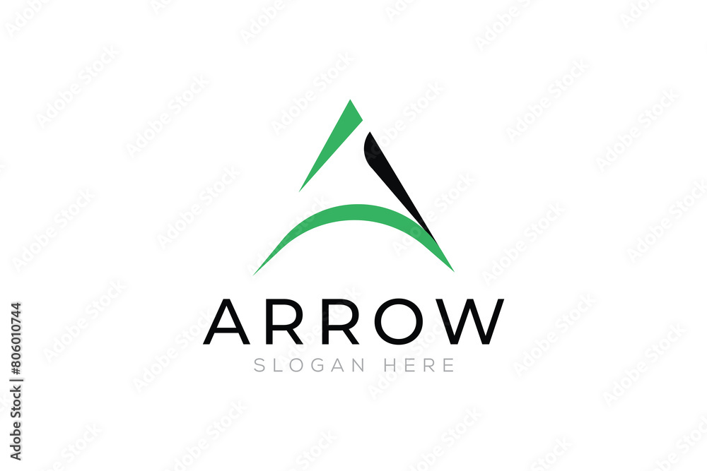Minimal Simple Arrow Logo Creative Design. Vector Illustration. Minimal Simple Arrow Logo Creative Design. Vector Illustration.
