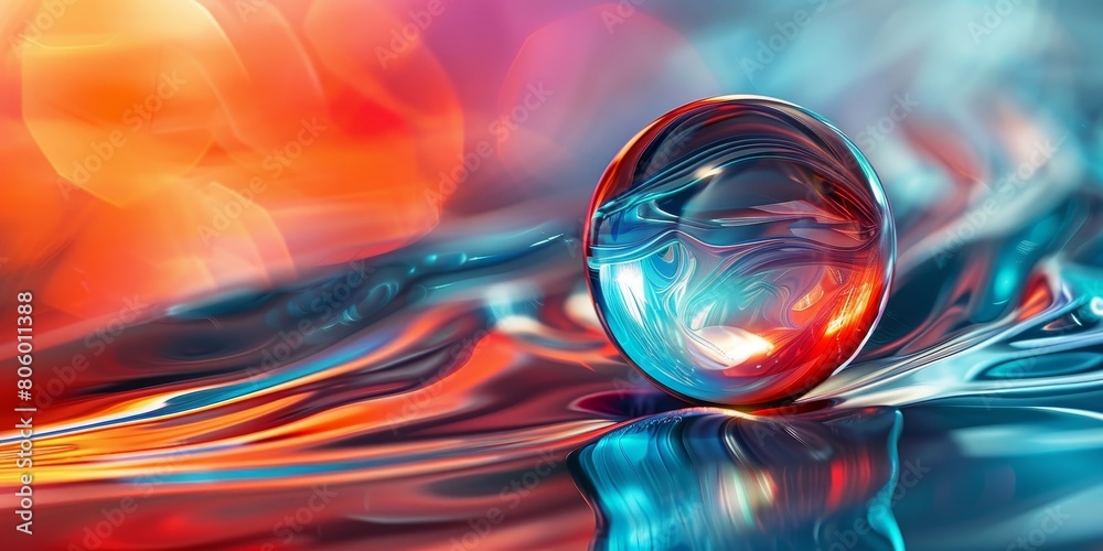A Drop of Water Floating in Water