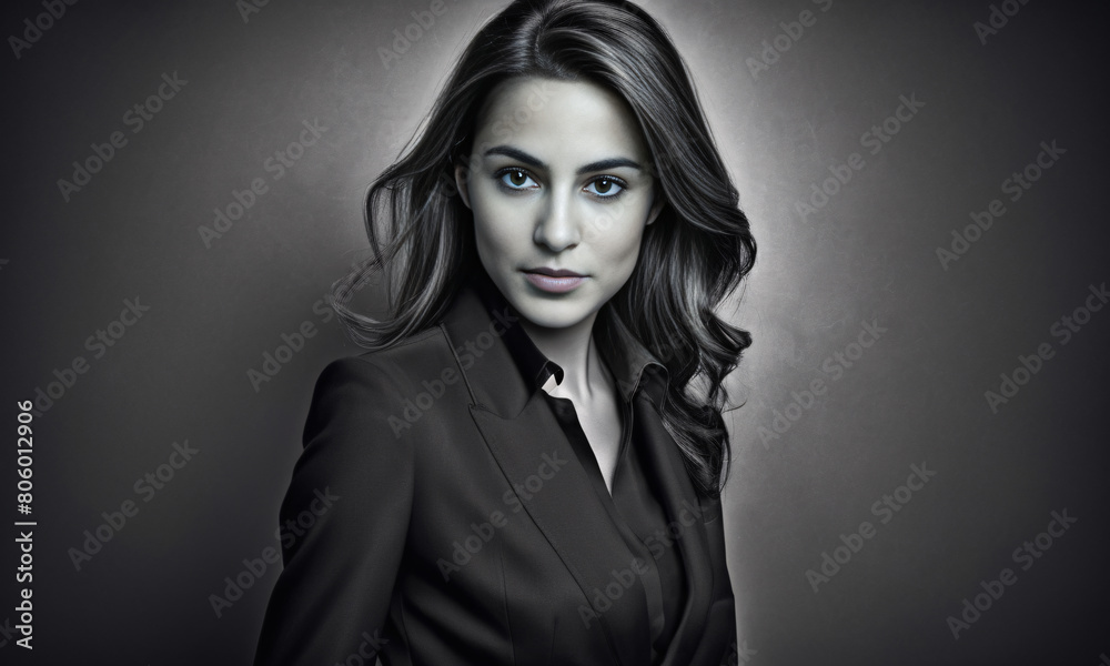 elegant and empowered young business woman elegant and empowered young business woman