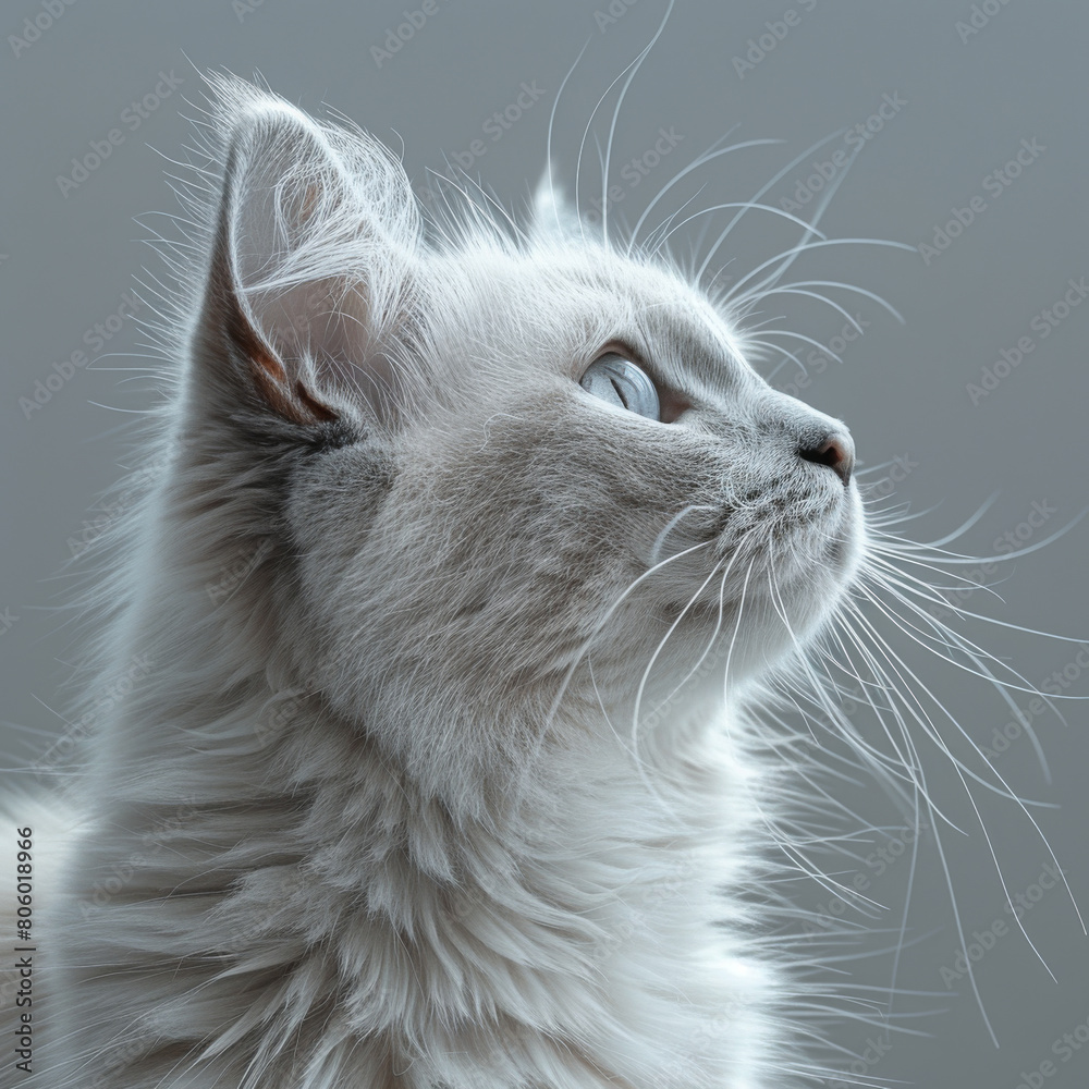 Generative ai illustration of a Cute cat Generative ai illustration of a Cute cat