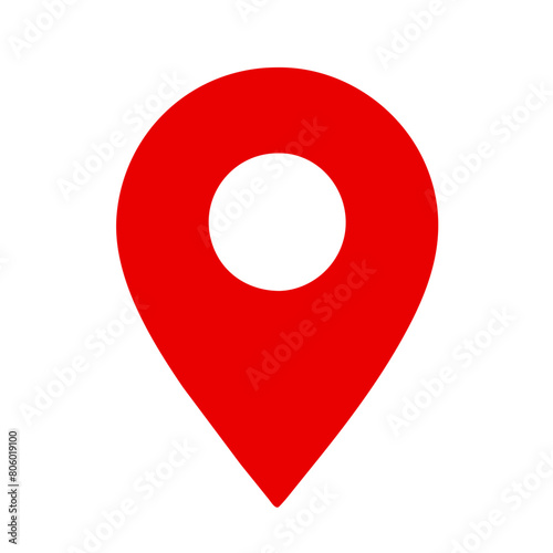 graphics red large  push pin