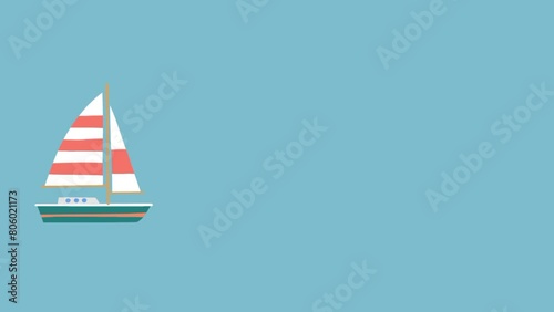 Sailing Pinisi: Motion Animation of Traditional Indonesian Boat photo