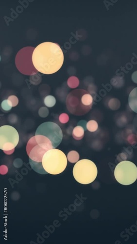 abstract circle background animation soft defocused blured light leak color lights nice cool vertical 9x16 video footage for social media reel 